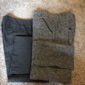 Gray work pants